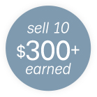 sell 10 $300+ earned
