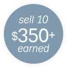 sell 10 $350+ earned