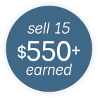 sell 15 $550+ earned