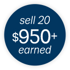 sell 20 $950+ earned