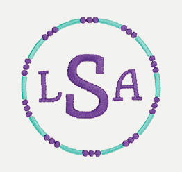 Example of an initial impressions dotty circle