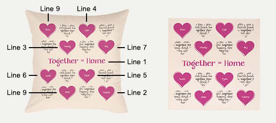 Full Hearts Print example