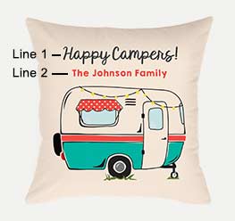 Example of an Retro Camper Pillow