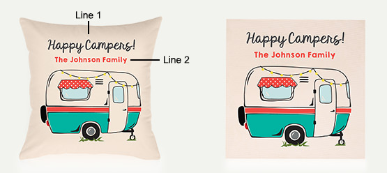 Example of an Retro Camper Pillow