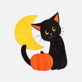 Example of a black cat icon-it
