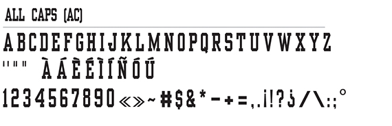 All Caps Font