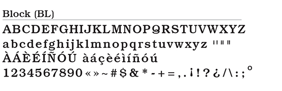 Block Font
