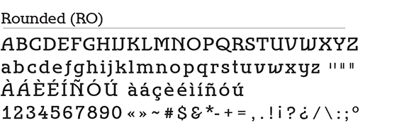 Rounded Font