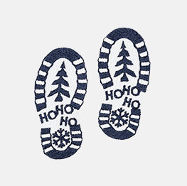 Example of a Santa’s Footprints icon-it