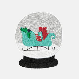 Example of a Snow Globe Sleigh icon-it