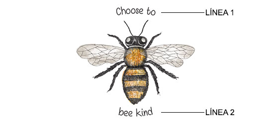 Ejemplo de impresión de Abeja