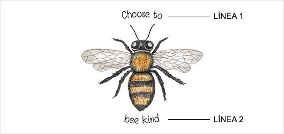 Ejemplo de impresión de Abeja